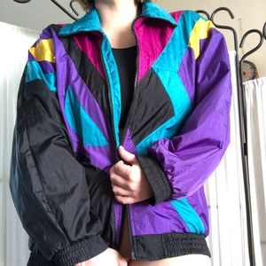 Vintage retro windbreaker